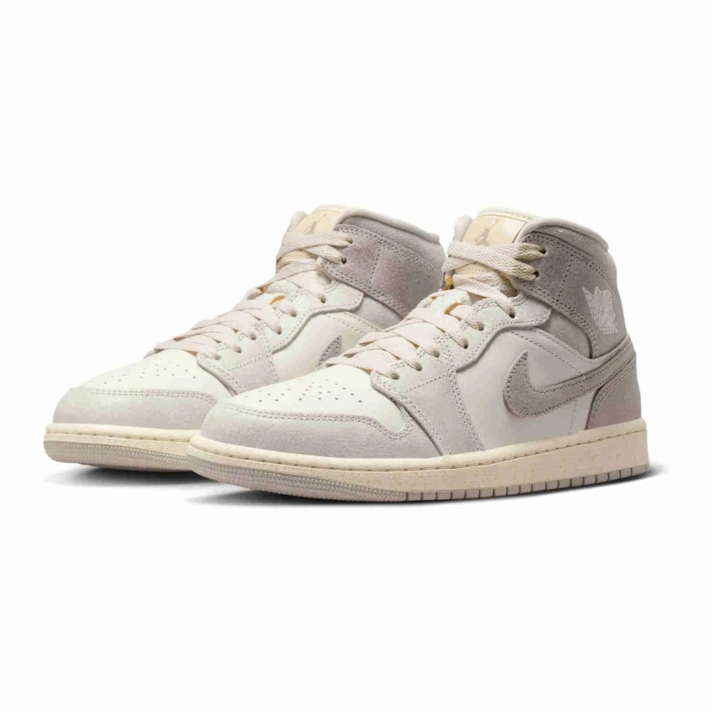Air Jordan Womens 1 Mid SE Light Iron Ore IB7010-001 Women Size 10